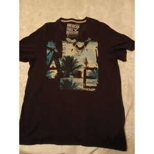American Eagle Outfitters Mens T-Shirt Large Vintage Fit V-neck